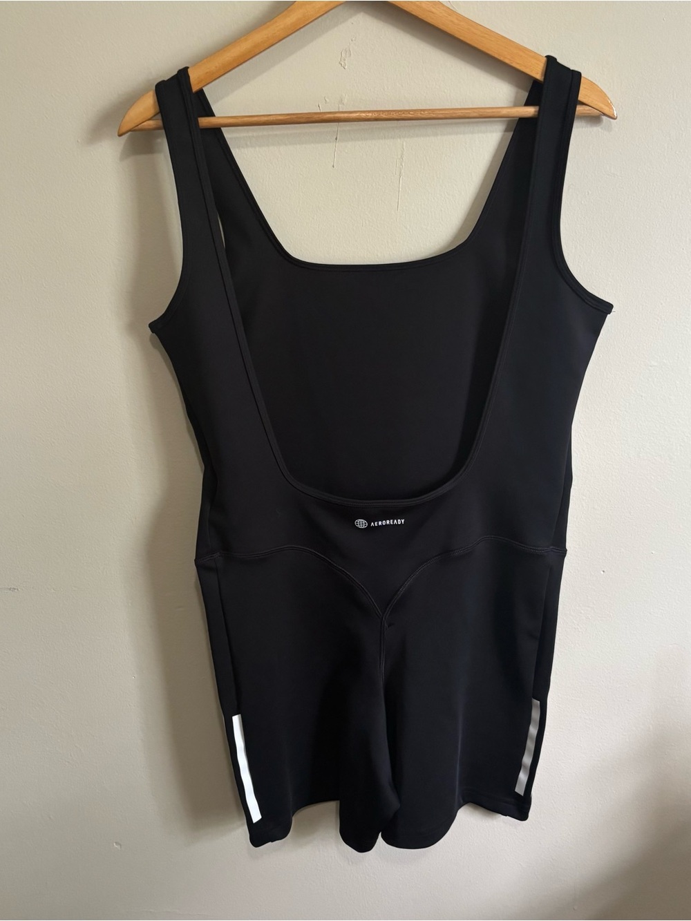 Adidas Hyperglam AEROREADY Training Leotard Bodysuit Black White M NWT - Picture 5 of 7